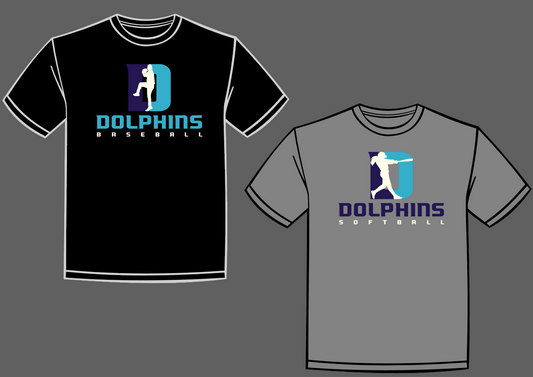 Dolphins Baseball/Softball Tee