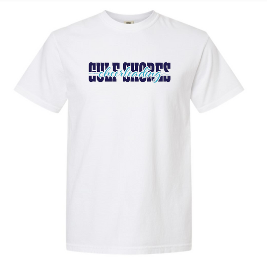 Gulf Shores Horizontal Cheerleading Comfort Color Tee